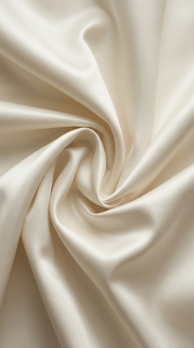 Mikado wedding dress fabric with a structured smooth finish and gentle lustre for a clean architectural look
