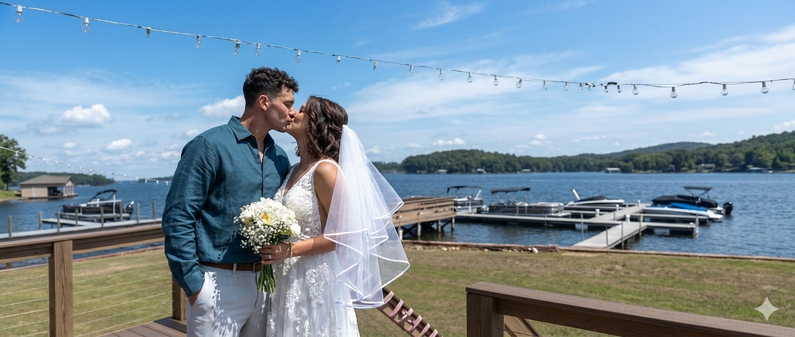 Wedding Portrait Lake House